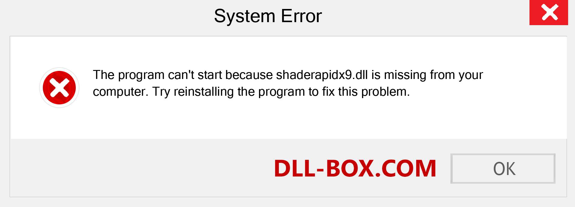  shaderapidx9.dll file is missing?. Download for Windows 7, 8, 10 - Fix  shaderapidx9 dll Missing Error on Windows, photos, images