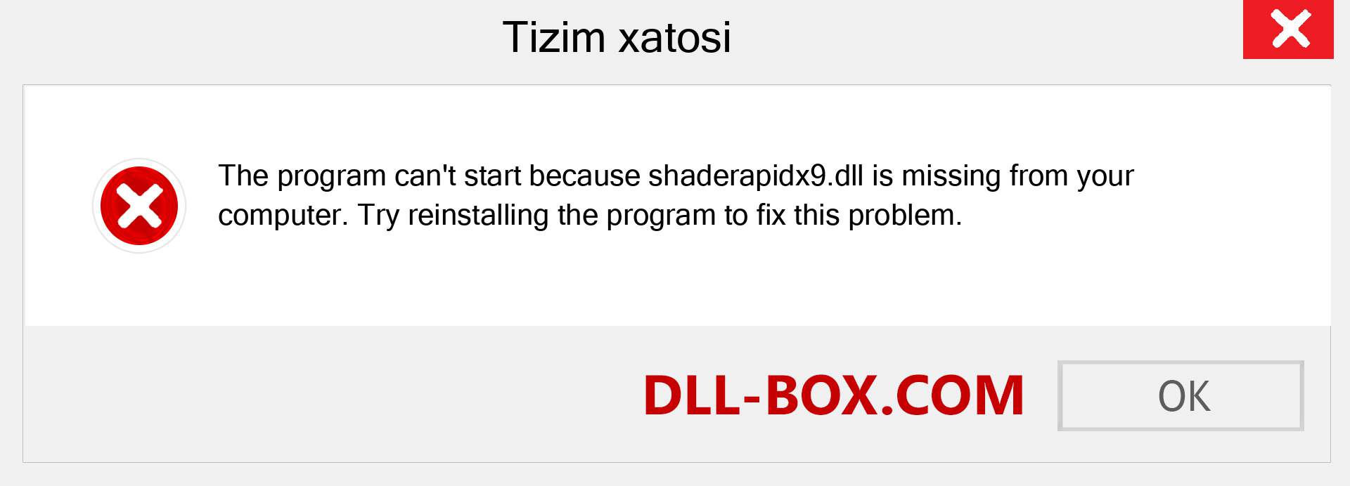 shaderapidx9.dll fayli yo'qolganmi?. Windows 7, 8, 10 uchun yuklab olish - Windowsda shaderapidx9 dll etishmayotgan xatoni tuzating, rasmlar, rasmlar